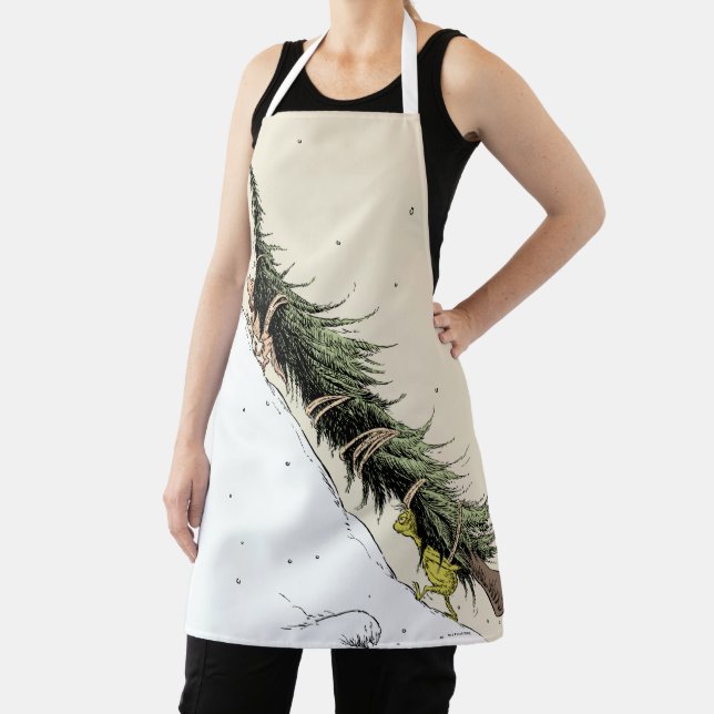Grinch & Max Return the Christmas Tree Apron (Insitu)