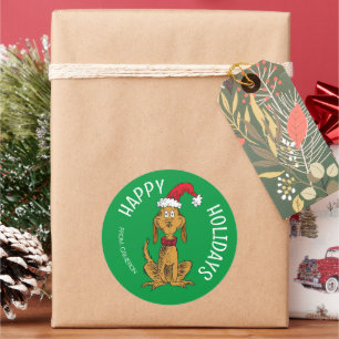 Grinch Max Santa Christmas Gift Tag
