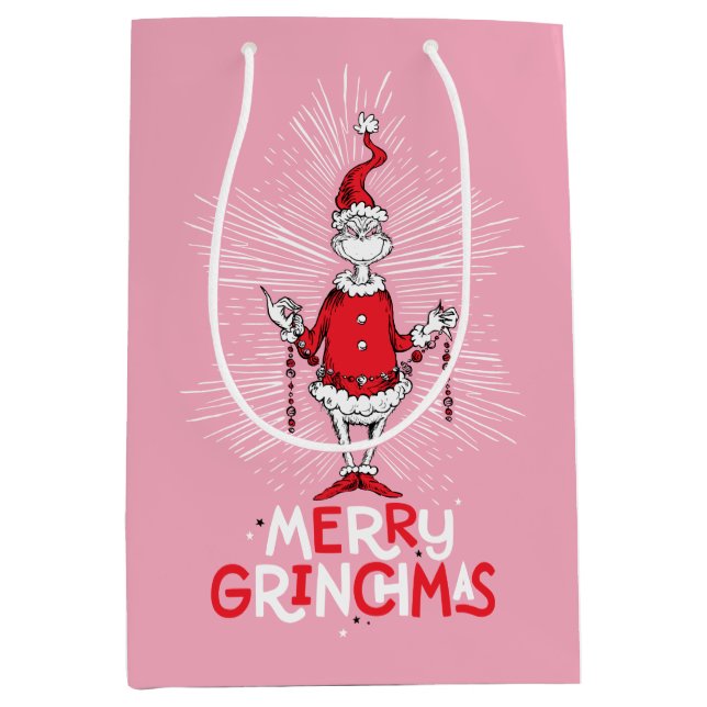 Grinch | Merry Grinchmas Medium Gift Bag (Front)