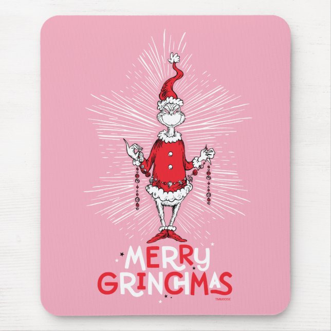 Grinch | Merry Grinchmas Mouse Mat (Front)