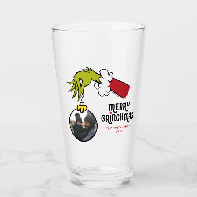 Grinch | Merry Grinchmas Photo Glass (Front)