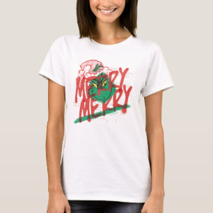 Grinch   Merry Merry Grunge Graphic T-Shirt