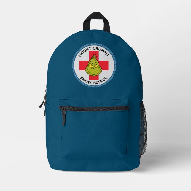 Grinch | Mt. Crumpit Snow Patrol Printed Backpack (Front)