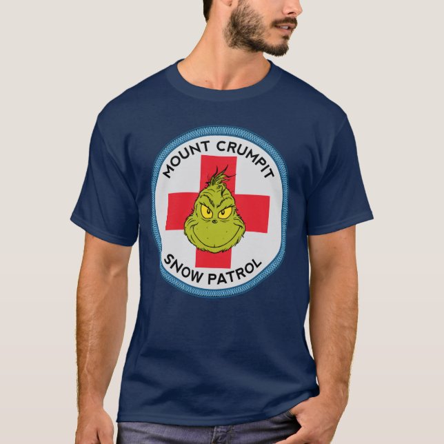 Grinch | Mt. Crumpit Snow Patrol T-Shirt (Front)