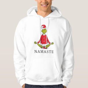 Grinch   Namaste Santa Claus Hoodie