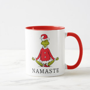 Grinch Namaste Santa Claus Mug