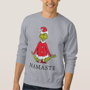 Grinch Namaste Santa Claus Sweatshirt