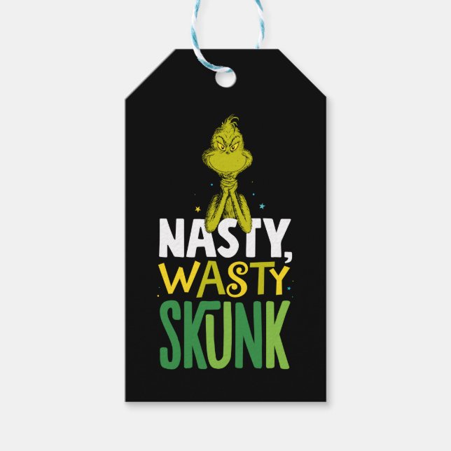 Grinch | Nasty Wasty Skunk Gift Tags (Front)
