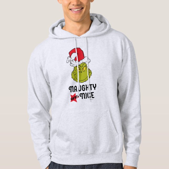 Grinch | Naughty and Nice Hoodie (Front)