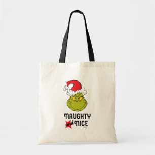 Grinch   Naughty and Nice Tote Bag