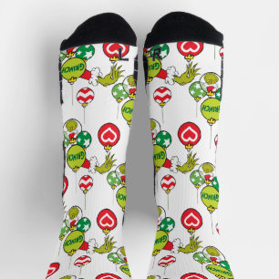 Grinch Ornament Pattern Socks