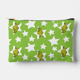 Grinch Peeking Star Pattern Accessory Pouch