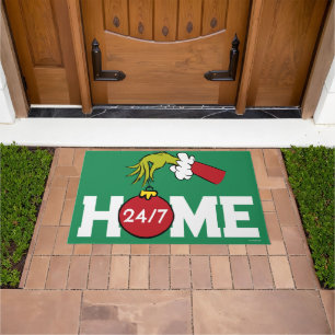 Grinch   Personalised 24/7 Doormat