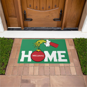 Grinch   Personalised Name Doormat