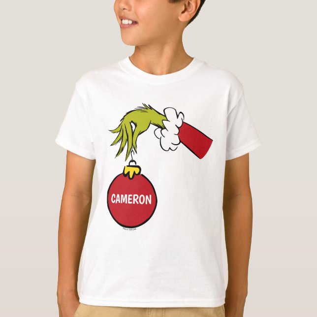 Grinch | Personalised Name T-Shirt (Front)