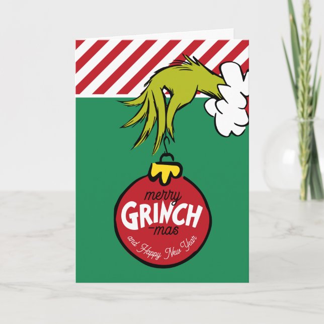 Grinch | Personalised Ornament Holiday Card (Front)