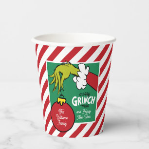 Grinch Personalized Ornament Paper Cups