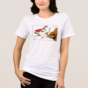 Grinch Prepares Max the Reindeer Tri-Blend Shirt