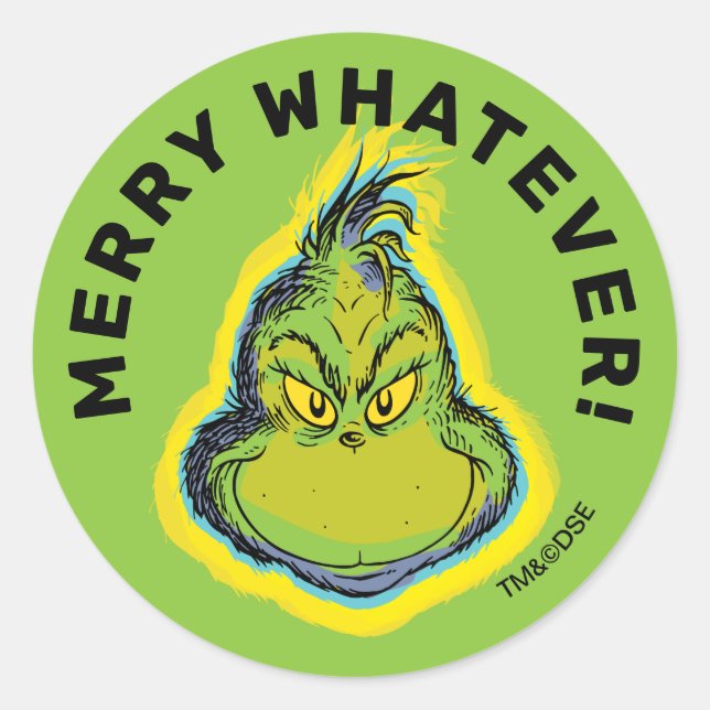 Grinch | Really? One More Slice of Pavlova? Qu Classic Round Sticker (Front)