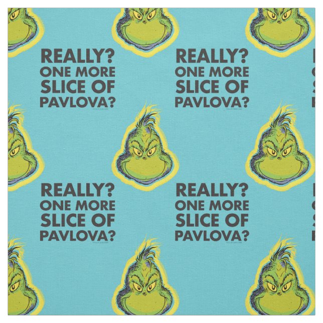 Grinch | Really? One More Slice of Pavlova? Qu Fabric (Swatch)