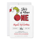 Grinch She's a Mean One 1st Birthday