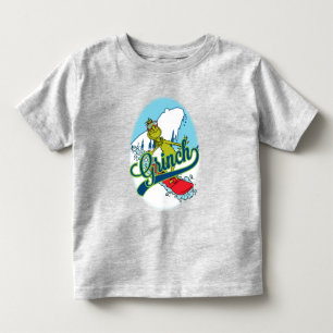 Grinch Snowboarding Toddler T-Shirt