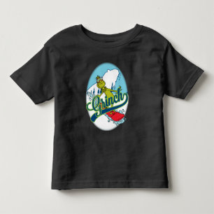Grinch Snowboarding Toddler T-Shirt