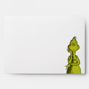 Grinch Snowflake Birthday Envelope