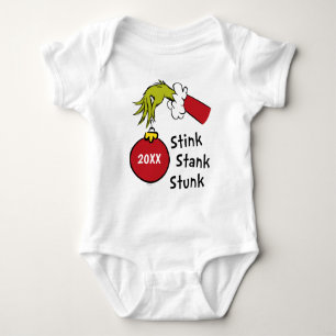 Grinch   Stink Stank Stunk Baby Bodysuit