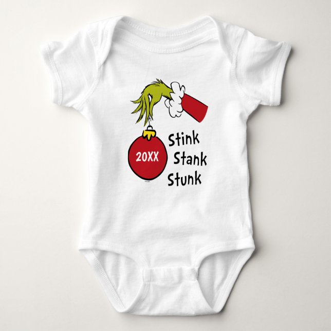 Grinch | Stink Stank Stunk Baby Bodysuit (Front)