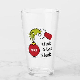 Grinch Stink Stank Stunk Glass