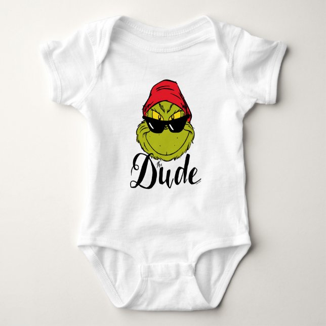 Grinch | The Dude Baby Bodysuit (Front)