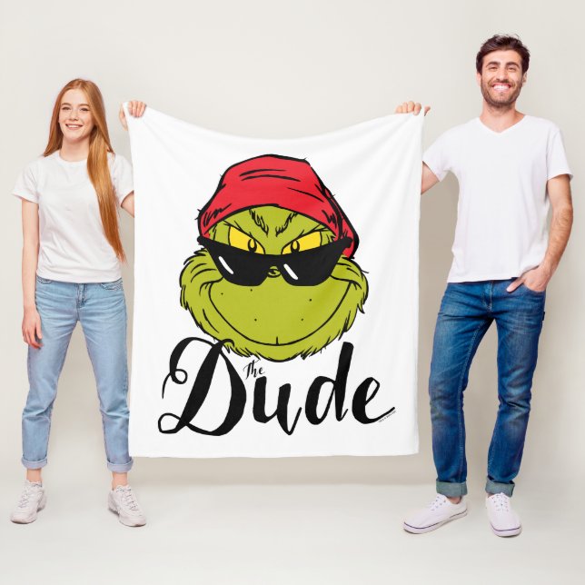 Grinch | The Dude Fleece Blanket (In Situ)