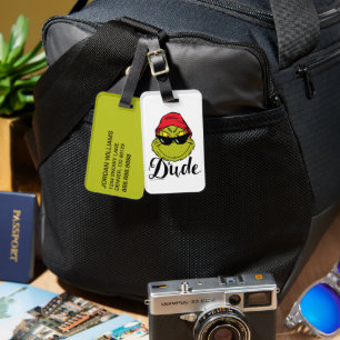 Grinch   The Dude Luggage Tag