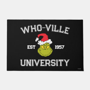 Grinch   Who-ville University Est 1957 Doormat