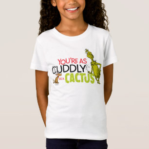 Grinch   You're as Cuddly as a Cactus Quote T-Shirt