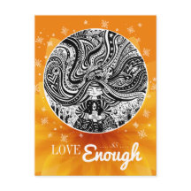 Grincheux Angel Wishes | Orange Postcard