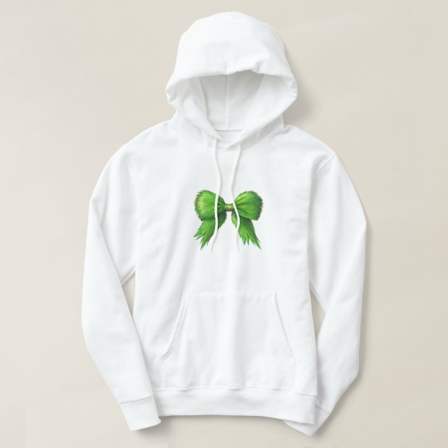 Grinchmas Coquette Bow Hoodie (Design Front)