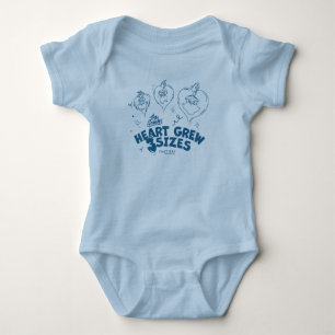Grinch's Heart Grew 3 Sizes Baby Bodysuit