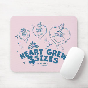 Grinch's Heart Grew 3 Sizes Mouse Mat