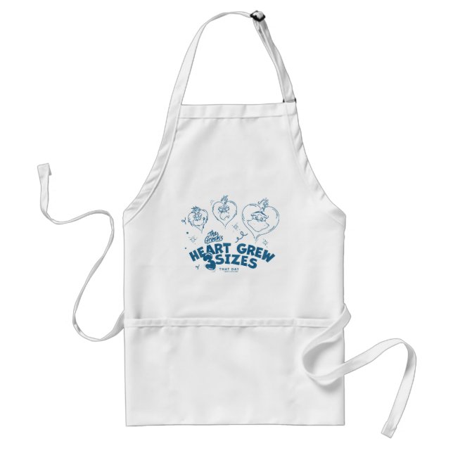 Grinch's Heart Grew 3 Sizes Standard Apron (Front)