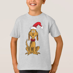 Grinch's Max Santa Claus Hat T-Shirt