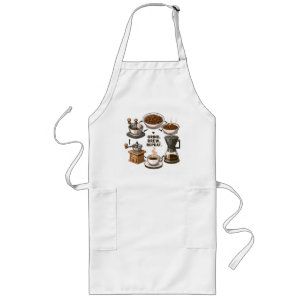 Grind Brew Repeat Long Apron