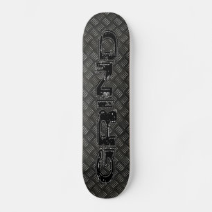 Grind Metal Pattern Skateboard