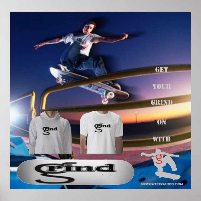 Grind Poster from I'm G Skateboards (Front)