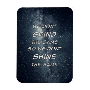 Grind & Shine Stars Motivational Inspiration Magnet