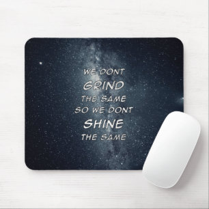 Grind & Shine Stars Motivational Inspiration Mouse Mat