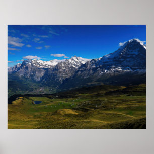 Grindelwald and the Swiss Alps Poster