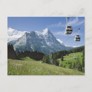 Grindelwald Cable cars Postcard