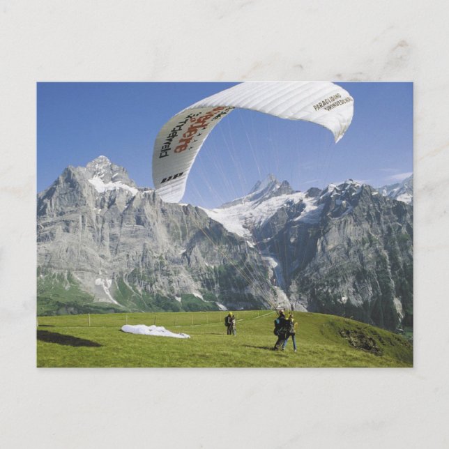 Grindelwald Paragliding Postcard (Front)